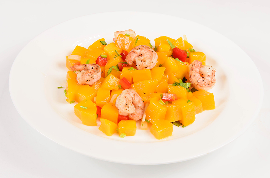 芒果大虾沙拉shrimp and mango salad