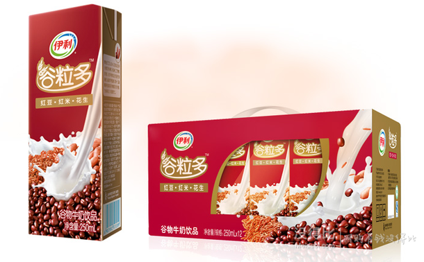 伊利谷粒多红谷牛奶饮品250ml