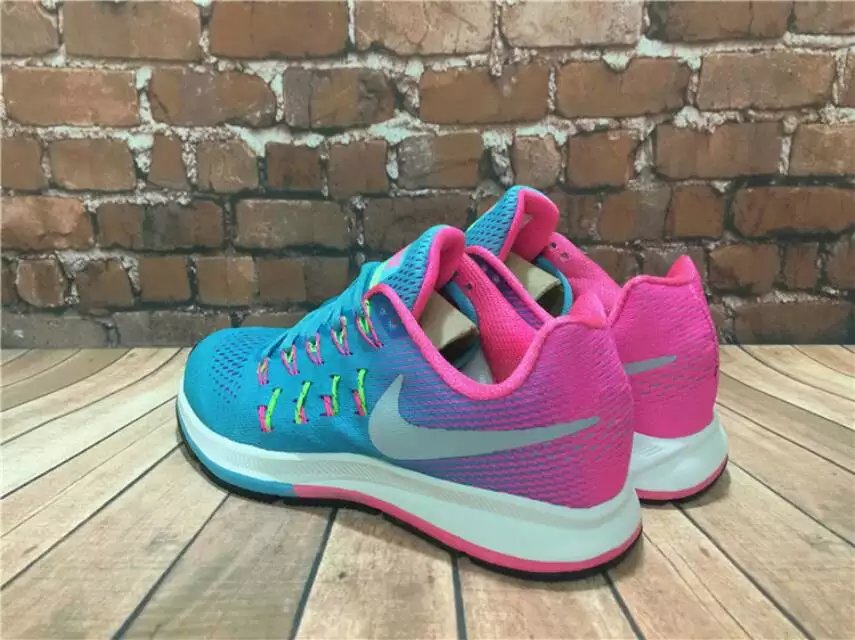 nike air zoom pegasus 33 耐克登月33代 彩虹色 女运动鞋