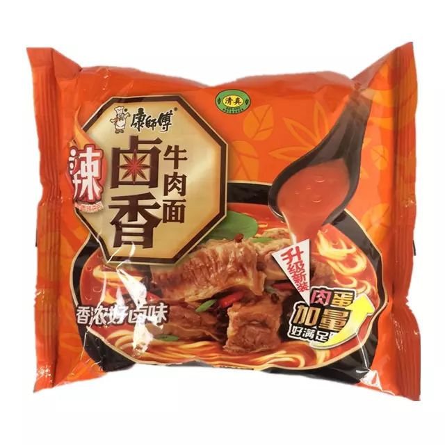 康师傅辣卤牛肉面