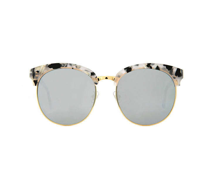 gentle monster deborah灰色花纹圆框镜