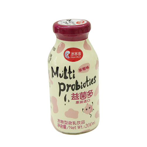 水本音草莓味发酵型含乳饮料