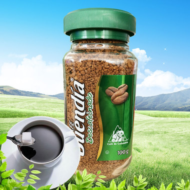 博恩哥伦比亚脱因冻干速溶咖啡100g