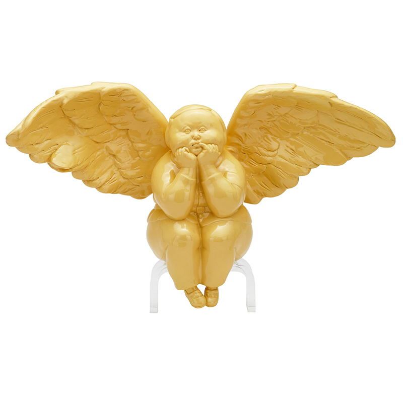 稀奇艺术限量雕塑摆件瞿广慈作品《彩虹天使-霓》搭配礼物包装盒