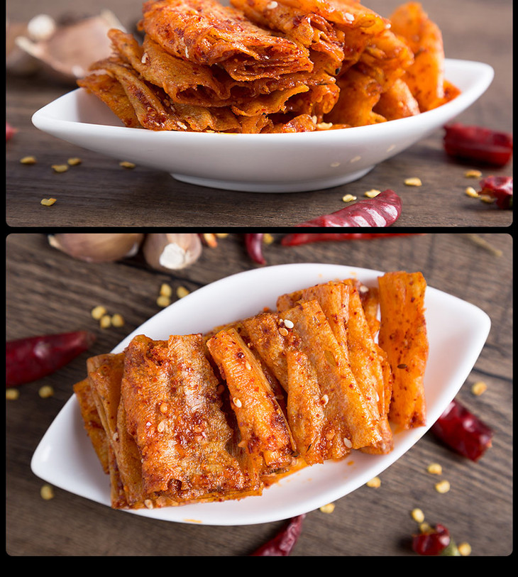 (豆皮)萍乡豆皮特产辣条零食麻辣80后怀旧儿时休闲美食小吃香辣味辣片
