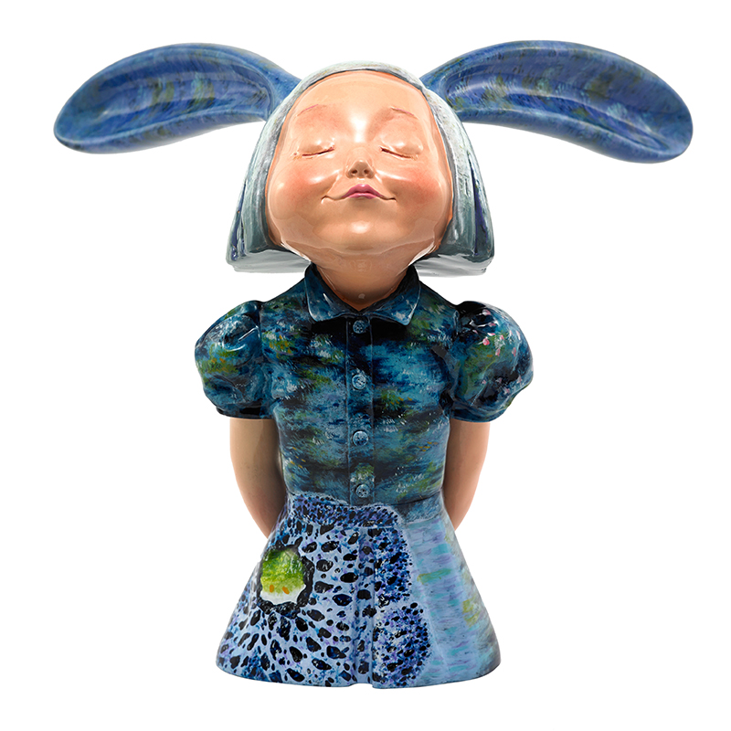 稀奇艺术限量雕塑摆件向京作品《我看到了幸福》献给莫奈雕塑桌面摆件