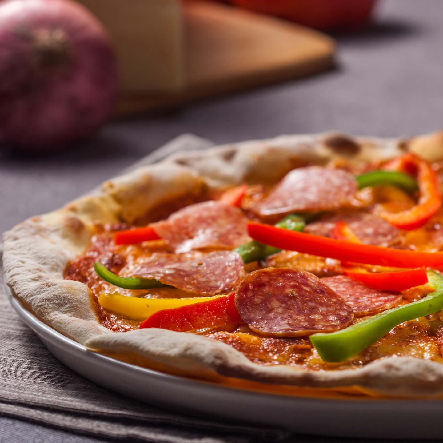 意大利萨拉米披萨(itlian salami pizza)