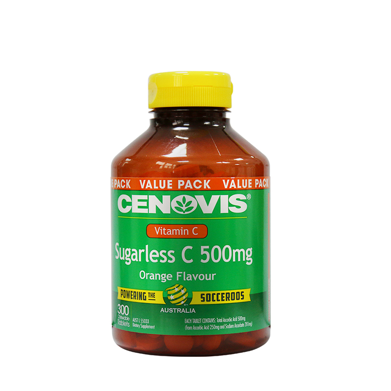 cenovis天然维生素c咀嚼片 无糖成人水果vc含片美白维c片澳大利亚