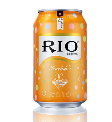 rio(锐澳) 西柚味 伏特加鸡尾酒(预调酒)330ml/罐