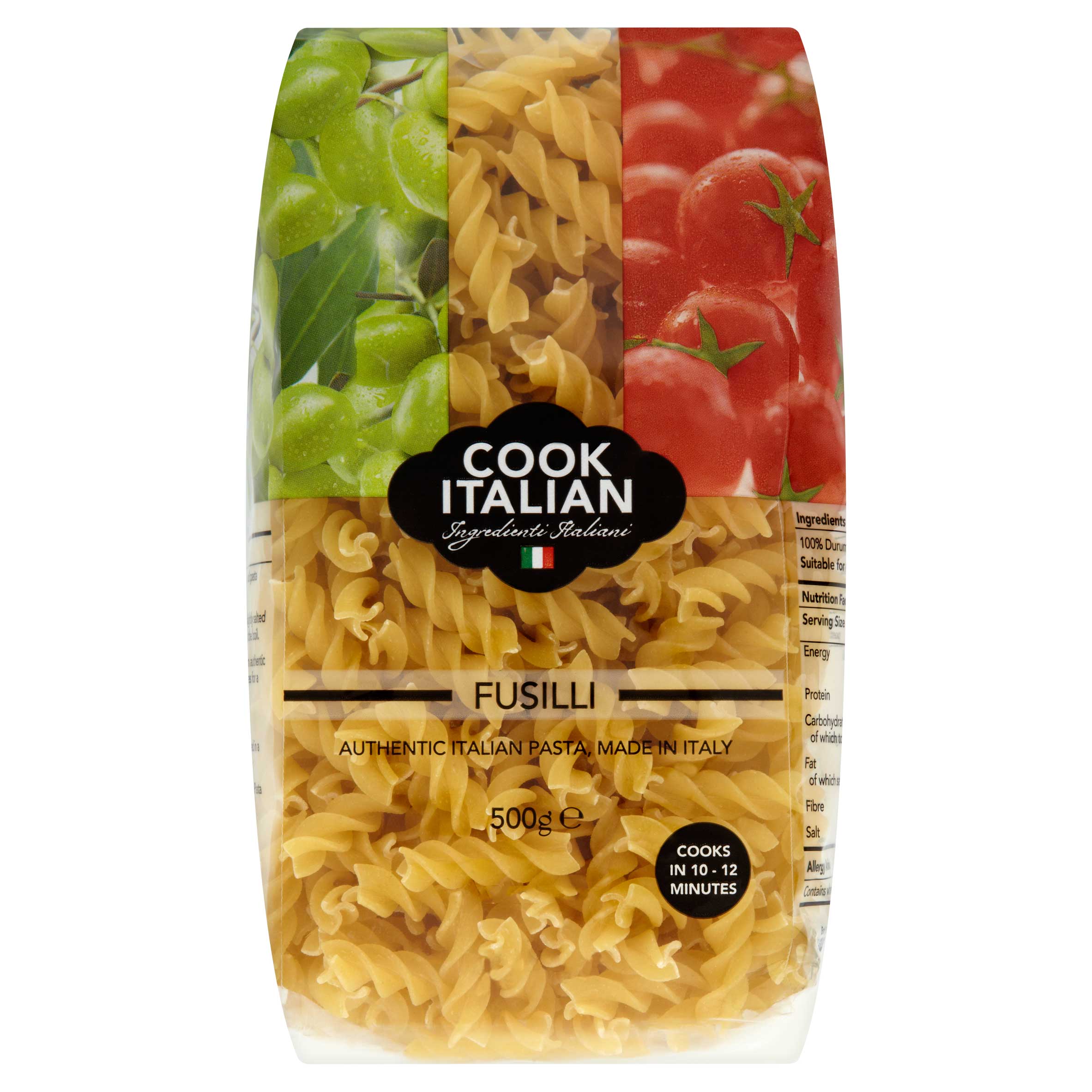 煮意螺旋形意大利面fusilli pasta