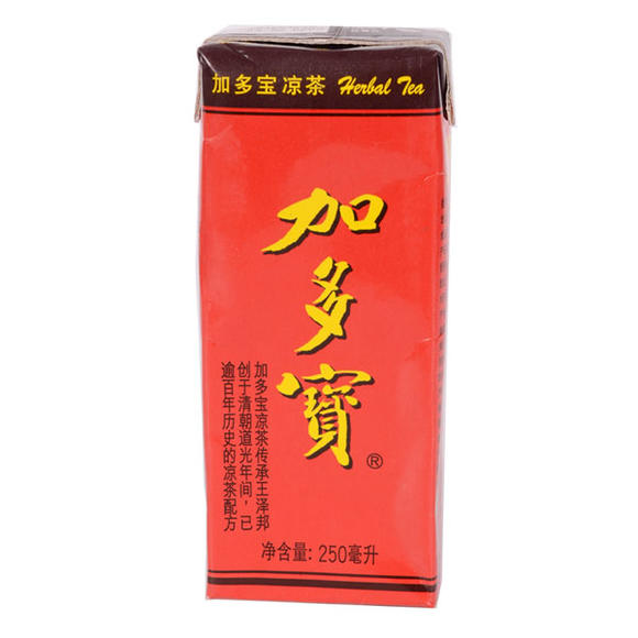 加多宝 凉茶植物 饮料 250ml 本草植物原料,怕上