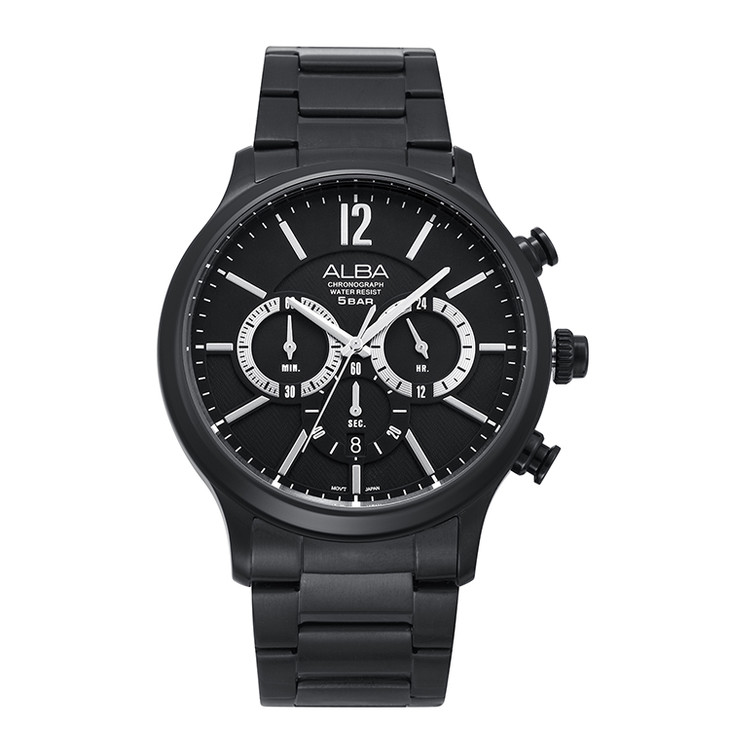 【大鑫老街名品】雅柏alba 尊贵系列 强大计时 魅力黑白配 运动型石英