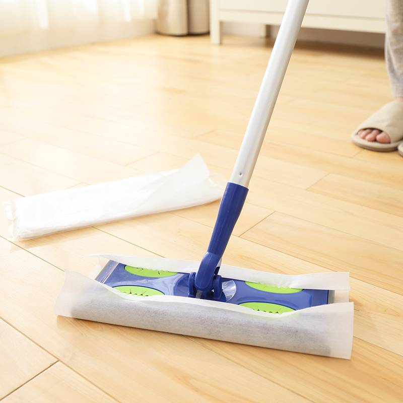 懒角落 静电除尘纸拖把 木地板懒人平板拖把免手洗伸缩旋转64445