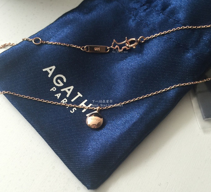 (首饰)韩剧同款瑷agatha纯银doctors女流氓惠静朴信惠同款珠豆子项链