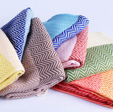 【多用途】土耳其进口纯棉手工浴巾/披肩（Sherbath） 商品图0