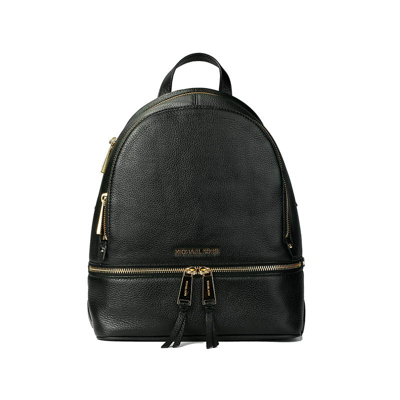 美国michaelkors 休闲学院风真皮女士双肩包书包旅行背包 小号荔枝纹