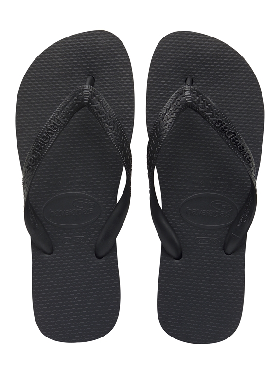 纯色top 哈瓦那 havaianas 人字拖男士女士夹脚拖鞋 - 黑色 2016正品