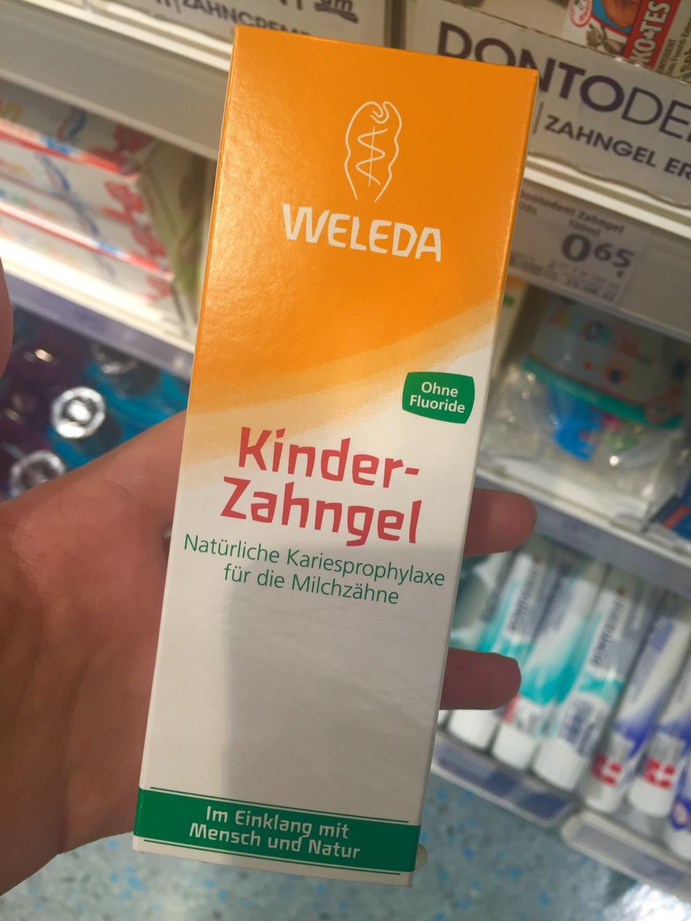 【五件包邮】weleda维蕾德 可食用儿童牙膏 无氟 防蛀