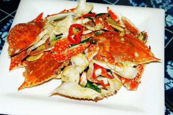 姜葱炒花蟹 (斤)【海港城】