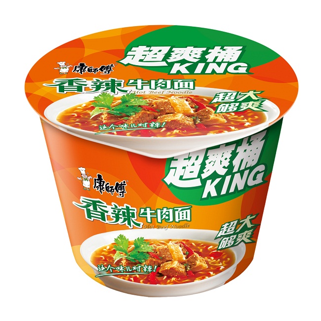 【食品】康师傅方便面超爽桶面 泡面超值装