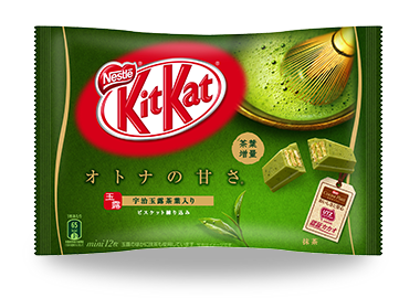 日本雀巢奇巧kitkat 宇治抹茶使用 巧克力威化 迷你12块袋装