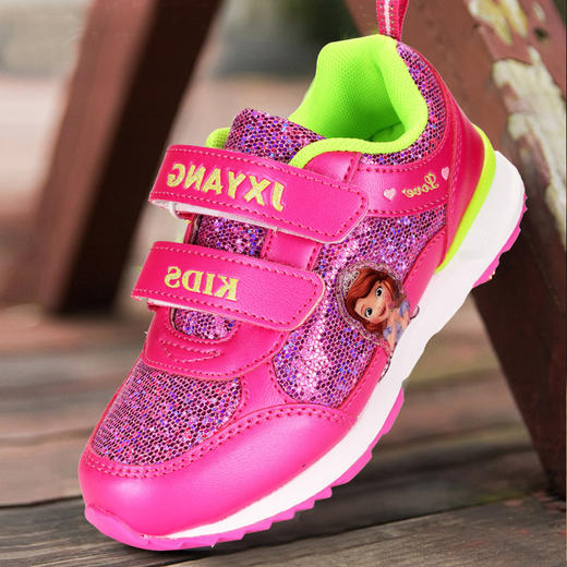 。【童鞋】冰雪奇缘女童运动鞋休闲鞋冰雪公主鞋秋冬款潮品跑步鞋 商品图0