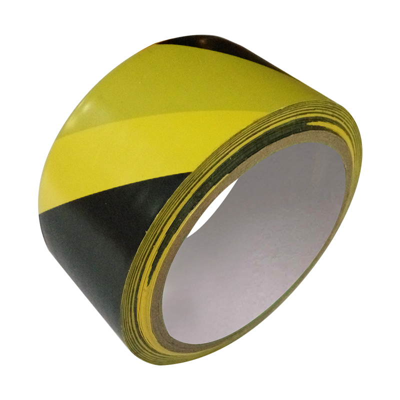 黄黑pvc警示地板胶带6.0cm*17m