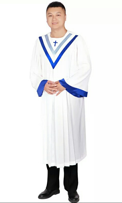 基督教唱诗服装教会唱诗班服饰圣诗讲道圣诞表演服 欧式圣袍 男女同款