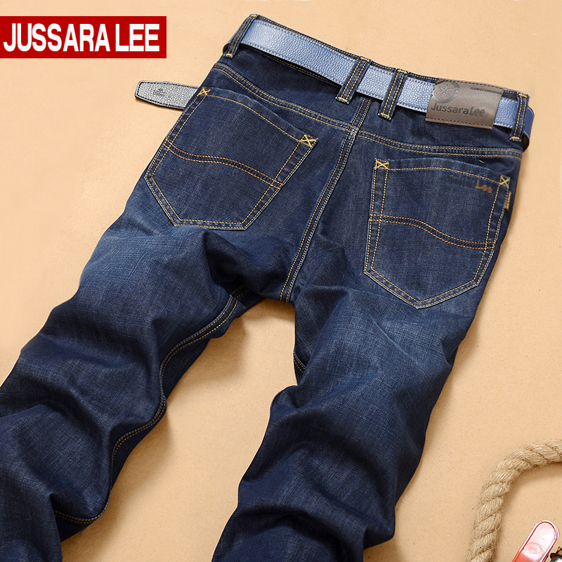 jussaralee夏季牛仔裤男士春夏男款直筒薄款休闲青年宽松秋季裤子