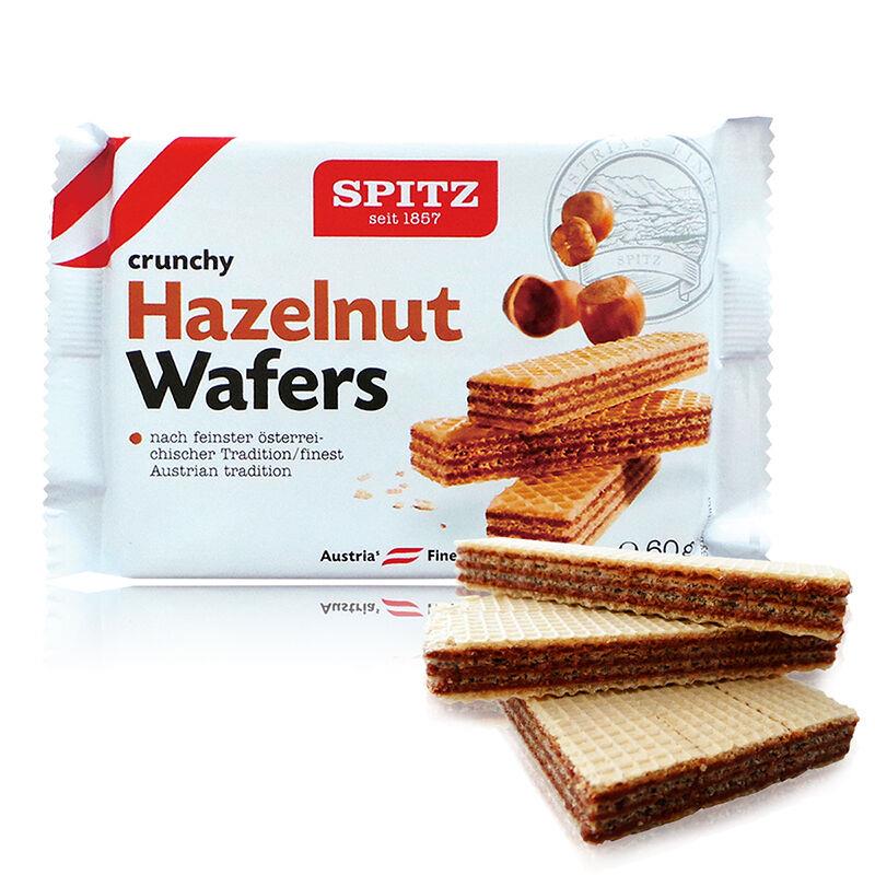 奥地利进口 施皮茨 spitz 榛子味威化饼干华夫饼干 60g 进口零食