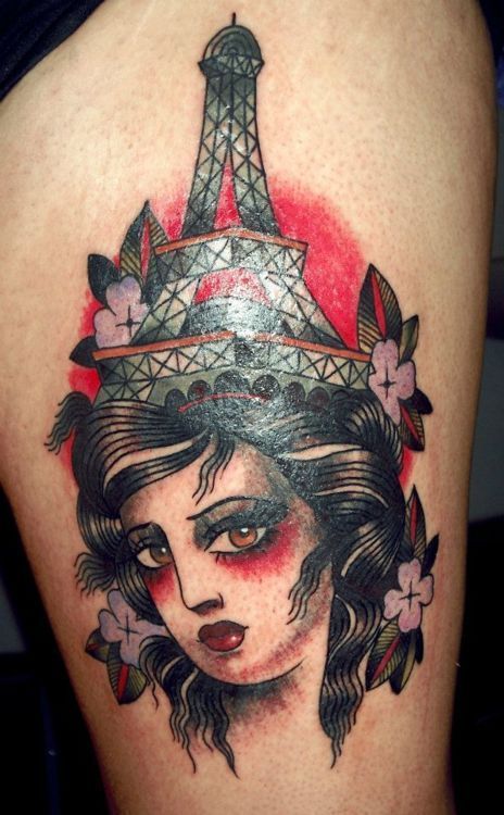 吉普赛女孩纹身 时尚纹身 彩色纹身 价格面议