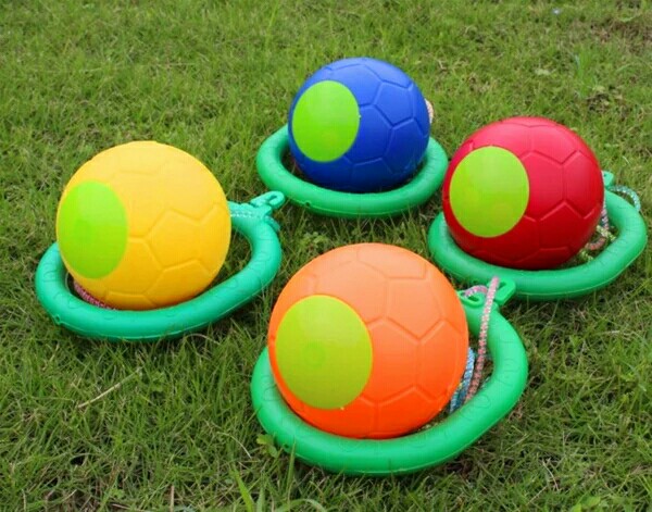 特价批发 跳跳球 儿童健身玩具蹦蹦球跳跳圈环户外单腿甩脚溜溜球