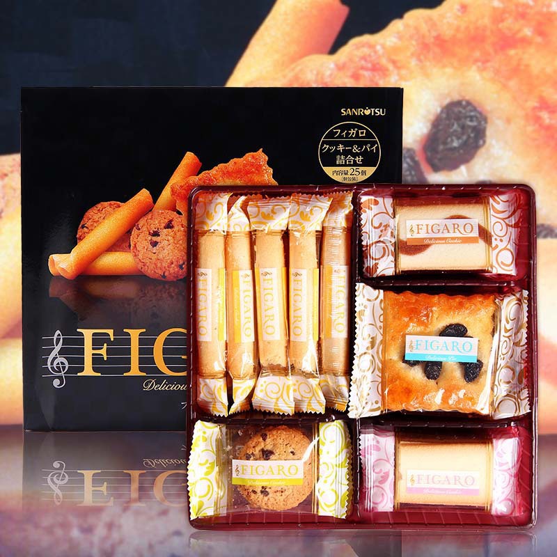 【零食】日本进口零食 三立费加洛经典什锦饼干礼盒装 25枚入196.8g