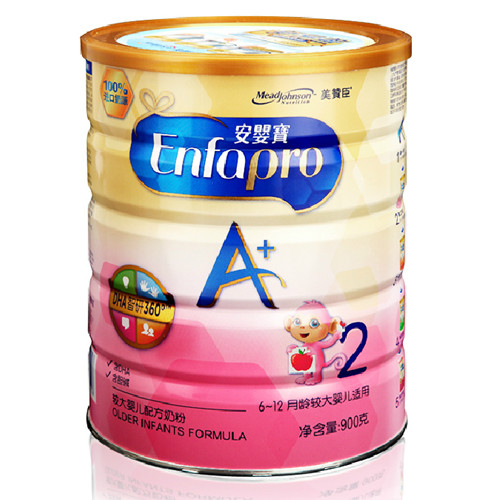新包装美赞臣奶粉enfaprow安婴宝 a 2段(6-12个月)900g