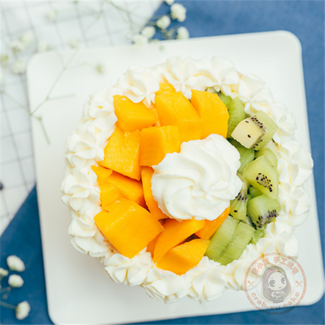 戚风蛋糕|6寸/8寸/10寸经典水果奶油戚风蛋糕（水果可选择）