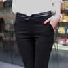 【打底裤女】休闲裤女东大门时尚弹力梭织布黑色外穿裤蝴蝶结铅笔裤小脚裤 商品缩略图0