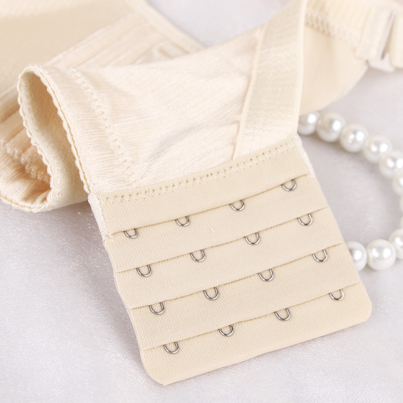 仙子宜岱无钢圈文胸前系带小胸厚款胸罩拉丝聚拢调整型拉b内衣女