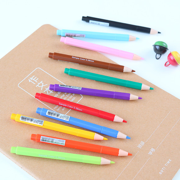 韩国学生文具美高美创意彩色中性笔0.38mm水