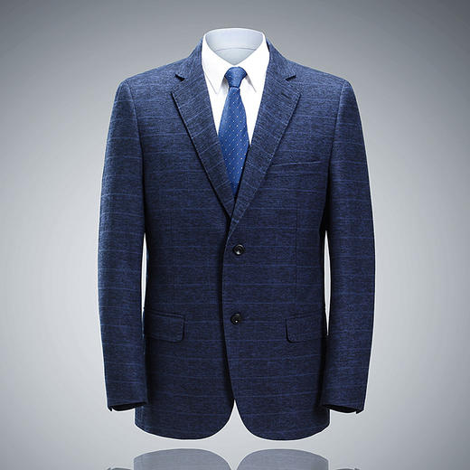 【西装男】。.秋冬新款男装 商务休闲百搭舒适羊毛西服外套 商品图0