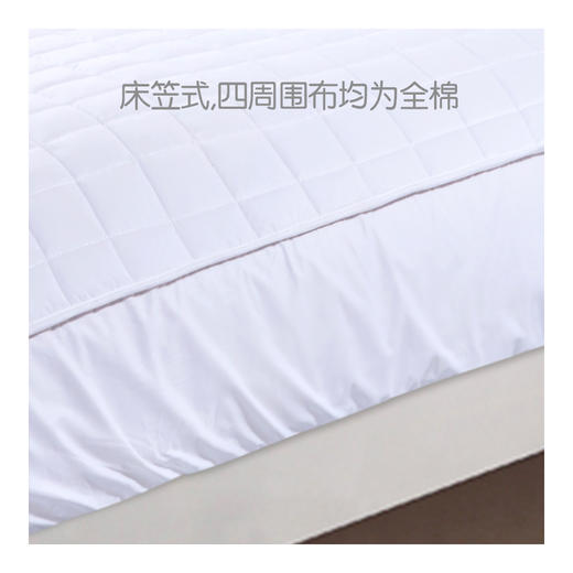 全棉抗菌透气床护垫 英威达抗菌纤维填充 商品图2