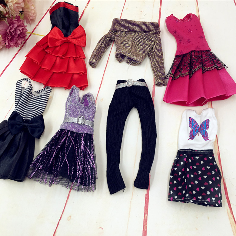 新版芭比公主换装服饰公主裙 蛋糕裙 运动风休闲衣服芭比娃娃衣服