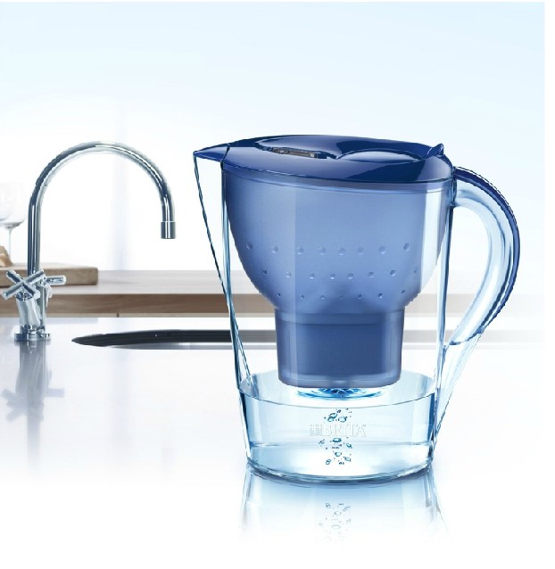 brita碧然德滤水壶 marella xl blue 3.5l蓝色 净水壶净水器