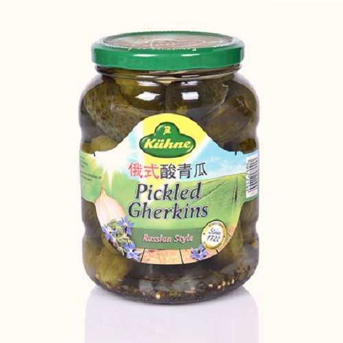 冠利 俄式酸青瓜 酸黄瓜 德国进口 670g/瓶 12瓶