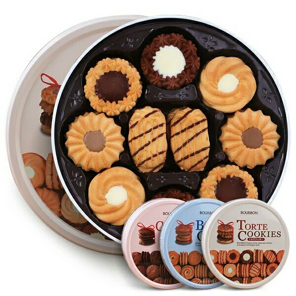 日本布尔本什锦奶油曲奇312g60枚