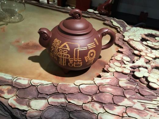 眭龙俊紫砂壶 三羊开泰 商品图2