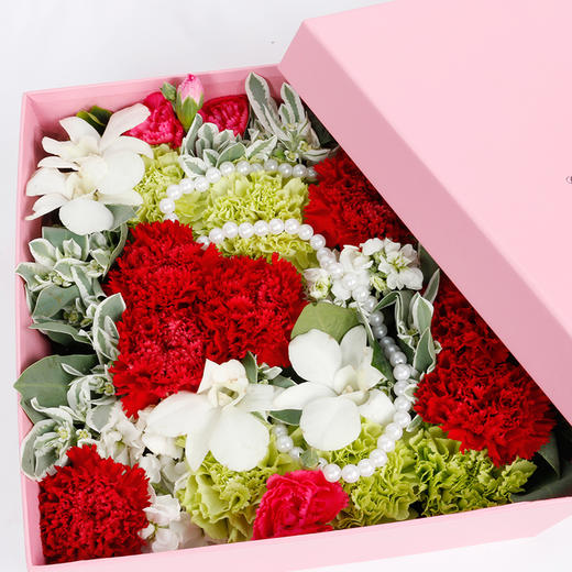 心灵港湾—康乃馨礼盒送妈妈父母长辈老师领导生日礼物祝福探望