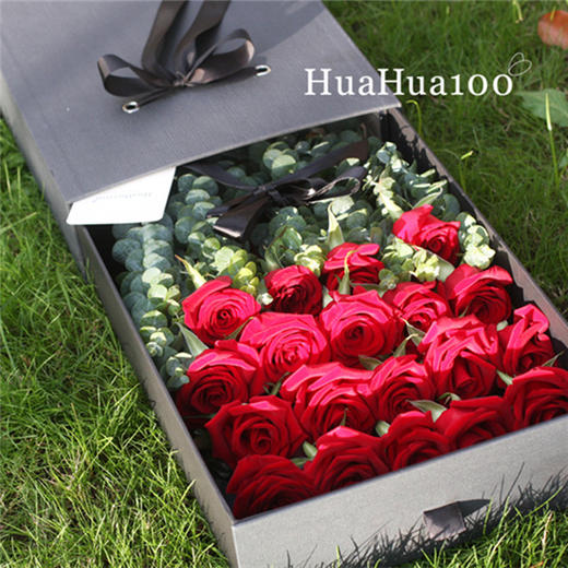 Only Love--19朵红玫瑰宽版礼盒（上海提前1-2天预定，其他城市请详询客服） 商品图2