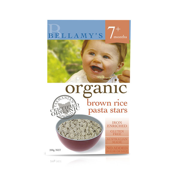 婴儿辅食贝拉米Bellamy星型面条7个月以上宝宝