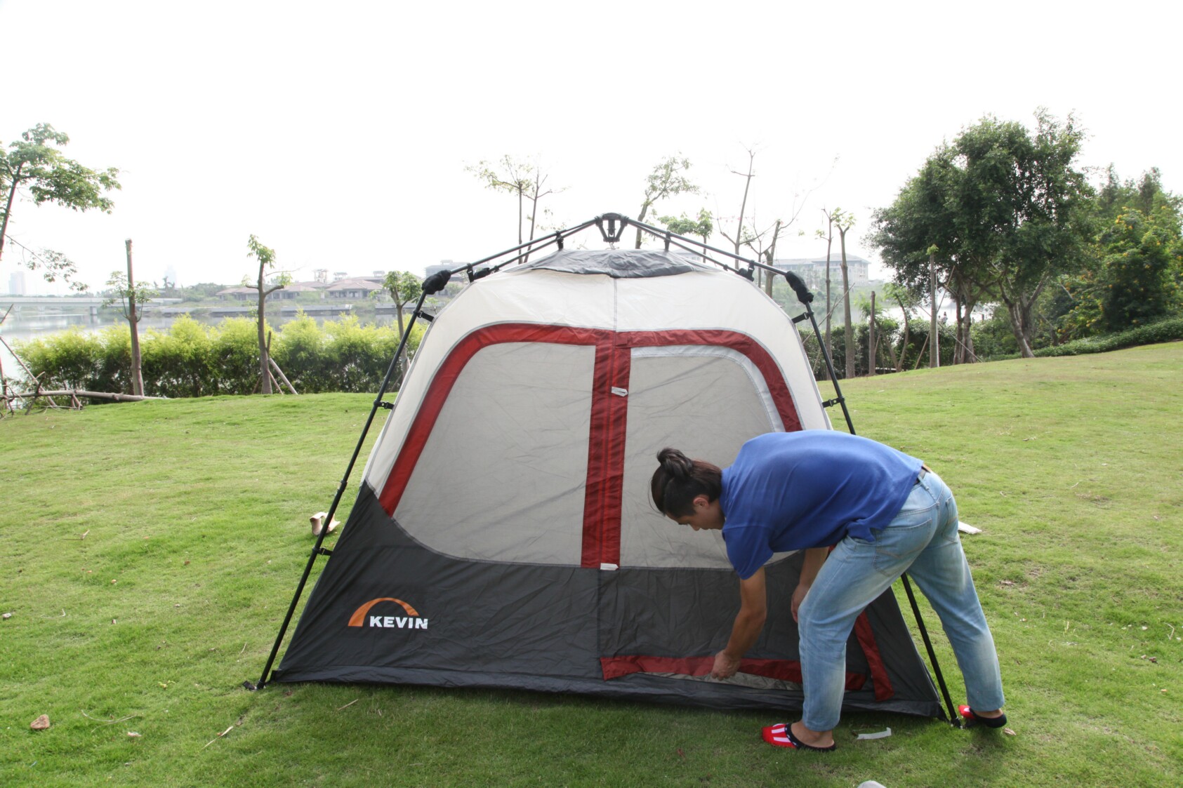 进口自动弹簧顶帐篷8*7