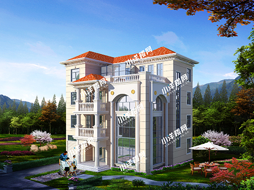 四层带车库豪华欧式风格别墅xxl712